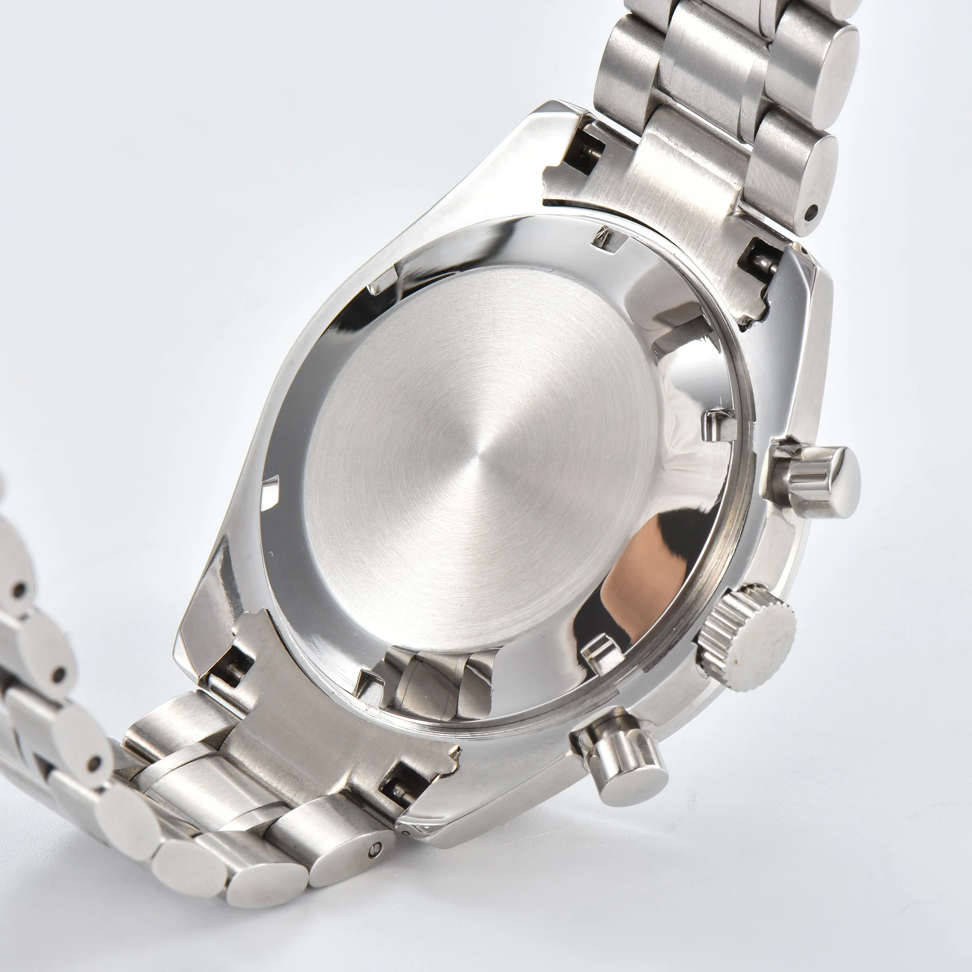 VK63 watch 40mm case Men's luxury watch suitable for quartz VK63 movement, sapphire glass stainless steel case and strap