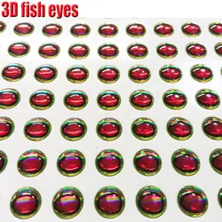 2022 new 3D fish eyes ,three colors fishing lure eyes 5mm, 6mm size  each lot 500pcs