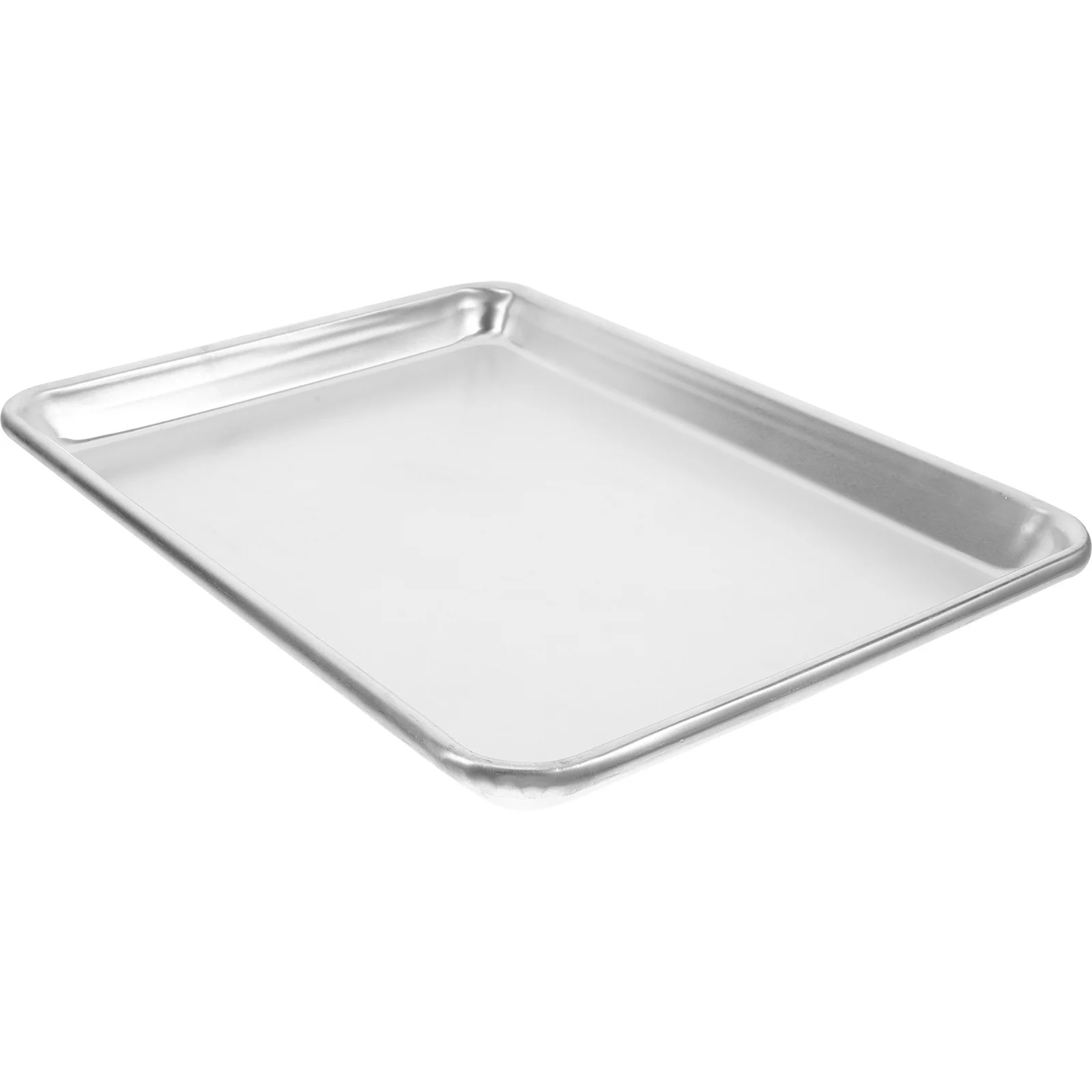 

Aluminum Grill Pan 35X22X5Cm Heavy Duty Flat Baking Tray For Oven Bbq Roasting Steaming Dishwasher Safe Multi-Use Griddle Pan
