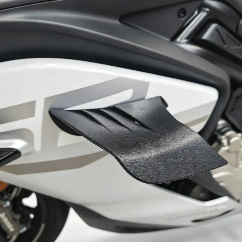 2pcs Motorcycle Matte Black Winglets Spoiler Aerodynamic Wing Kit Motorbike Modified Side Fairing Winglets