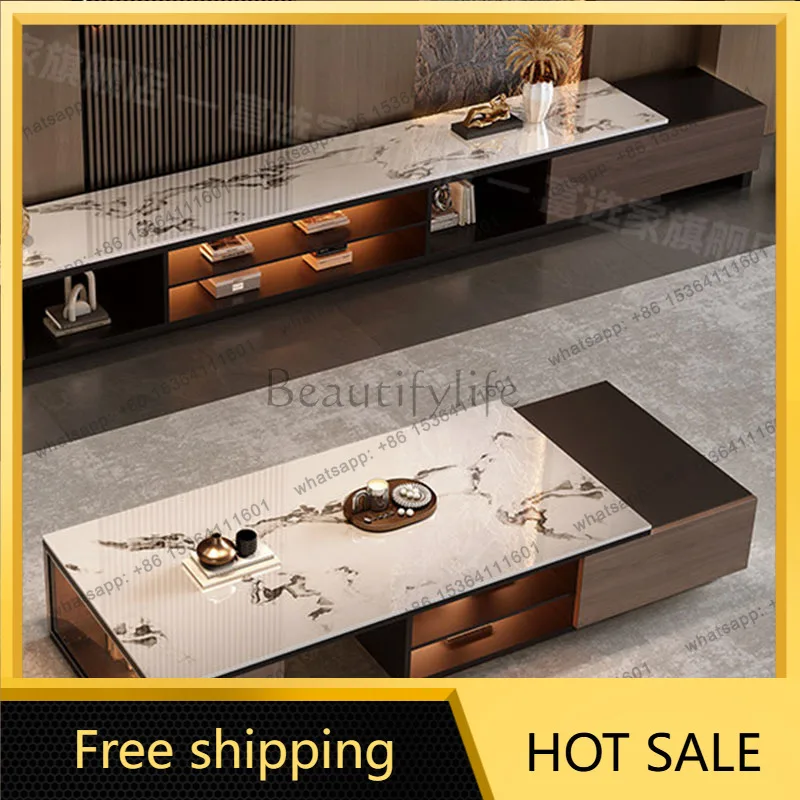 LJY European Unique Coffee Table Rectangle Decoration Simple Vintage Professional Side Table Large Mesas Bajas Trendy Furniture
