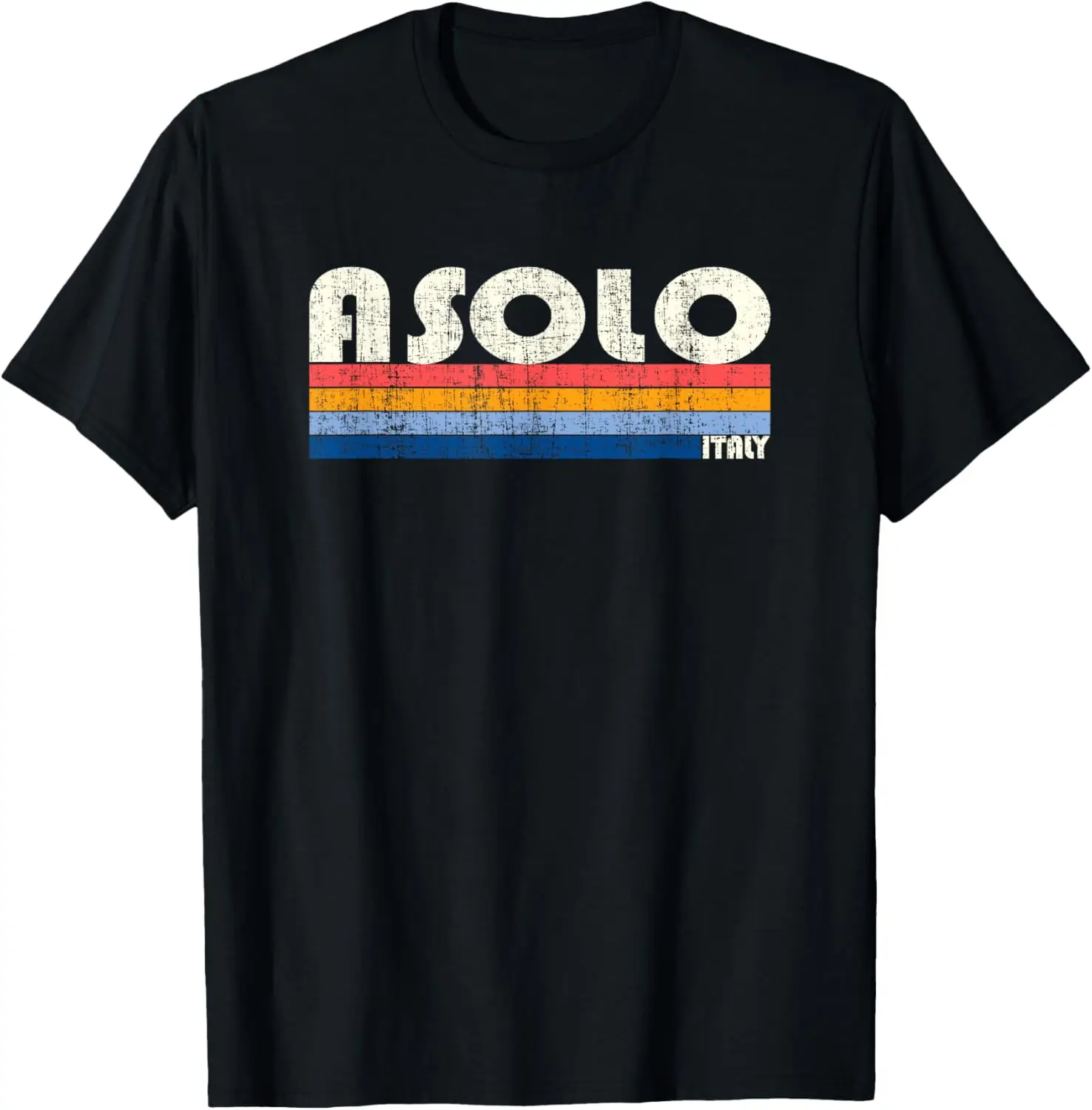 Camiseta Retro Vintage de los años 70 y 80, estilo Asolo, Italia