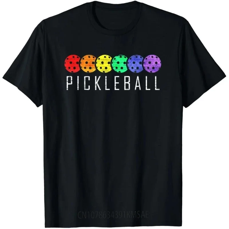 Funny Gift Pickleball Paddle Sports Player T-Shirt Retro Vintage Men Women Short Sleeve Harajuku Streetwear Graphic T Shirts