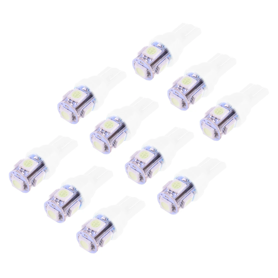 

10pcs White 5050 5SMD LED Instrument Dash Gauge Cluster Light Bulb T10 194 168 2825 Fit for Toyota 12V 3W