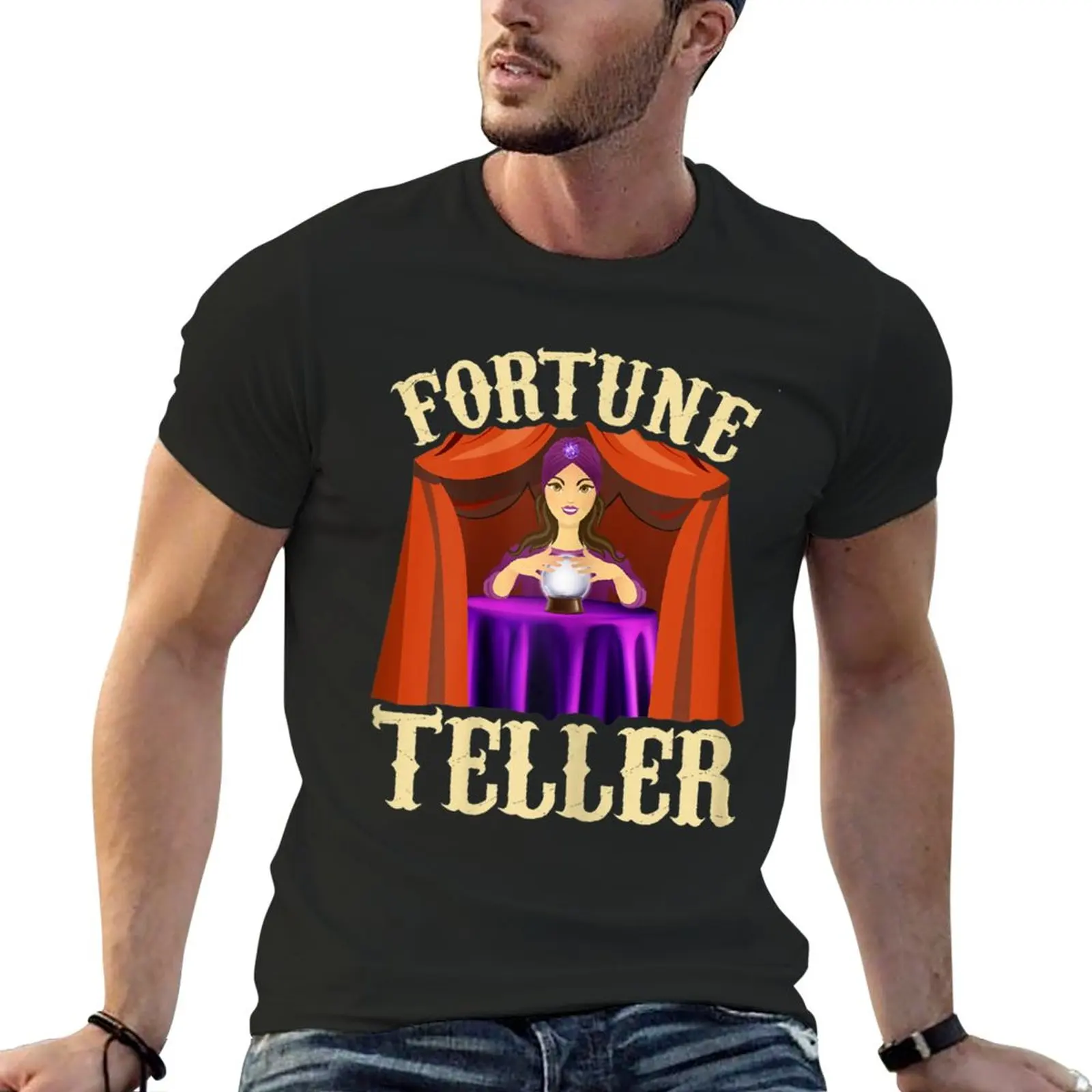 

Gypsy Fortune Teller Psychic Shirt Fortune Teller Costume T-Shirt Blouse mens funny t shirts