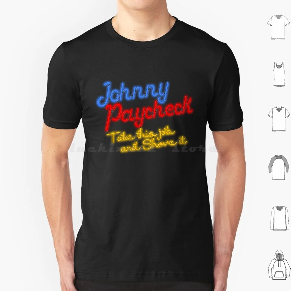 Retro Johnny Paycheck Neon T Shirt Men Women Kids 6xl Classic Country Music Country Country Music Artist Country Music Stars