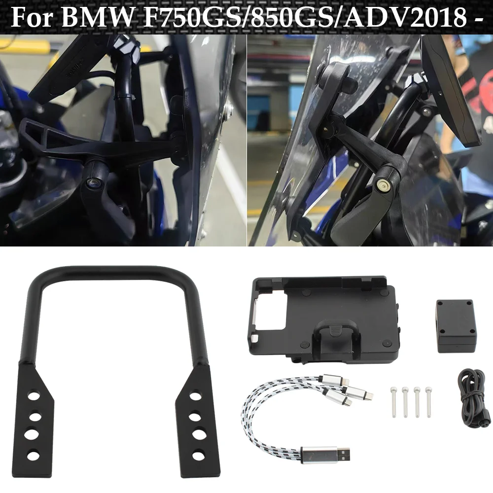 

For BMW F750GS F750 GS F 850GS F850GS ADVENTURE ADV Motorcycle Accessories Mobile Phone GPS Navigaton Plate Bracket Mount