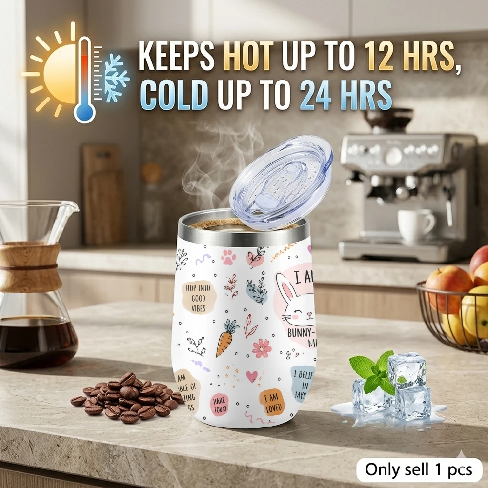 Teacher Positive Doodles Vacuum Flasks 12oz Insulated Stainless Steel Mug with Lid Travel Tumbler Double Wall Drink Coffee Cup
