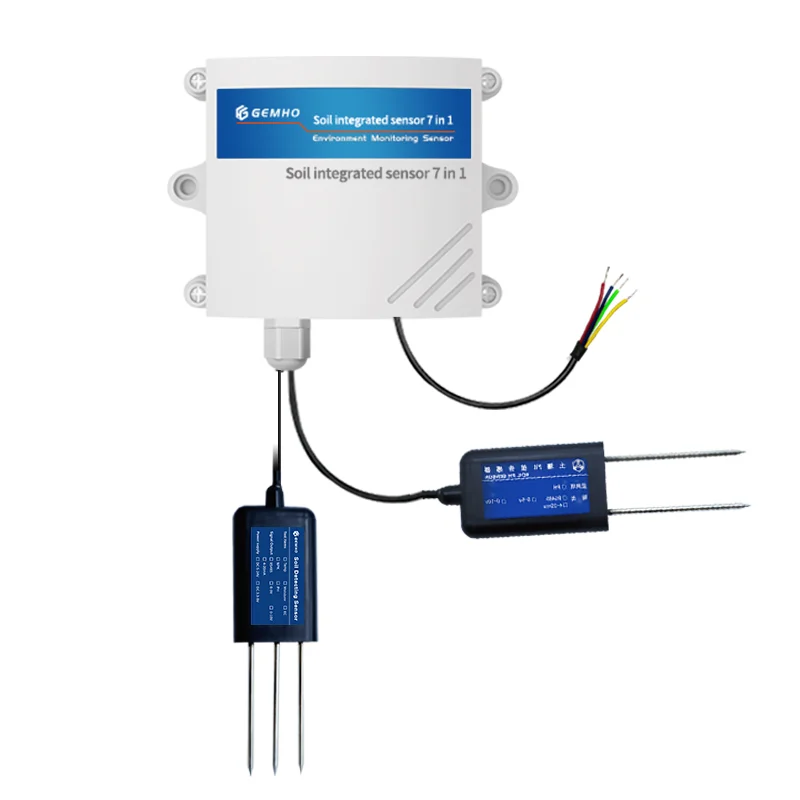 Effortless Soil Monitoring  Affordable 7-in-1 Sensor for Remote Crop Optimization