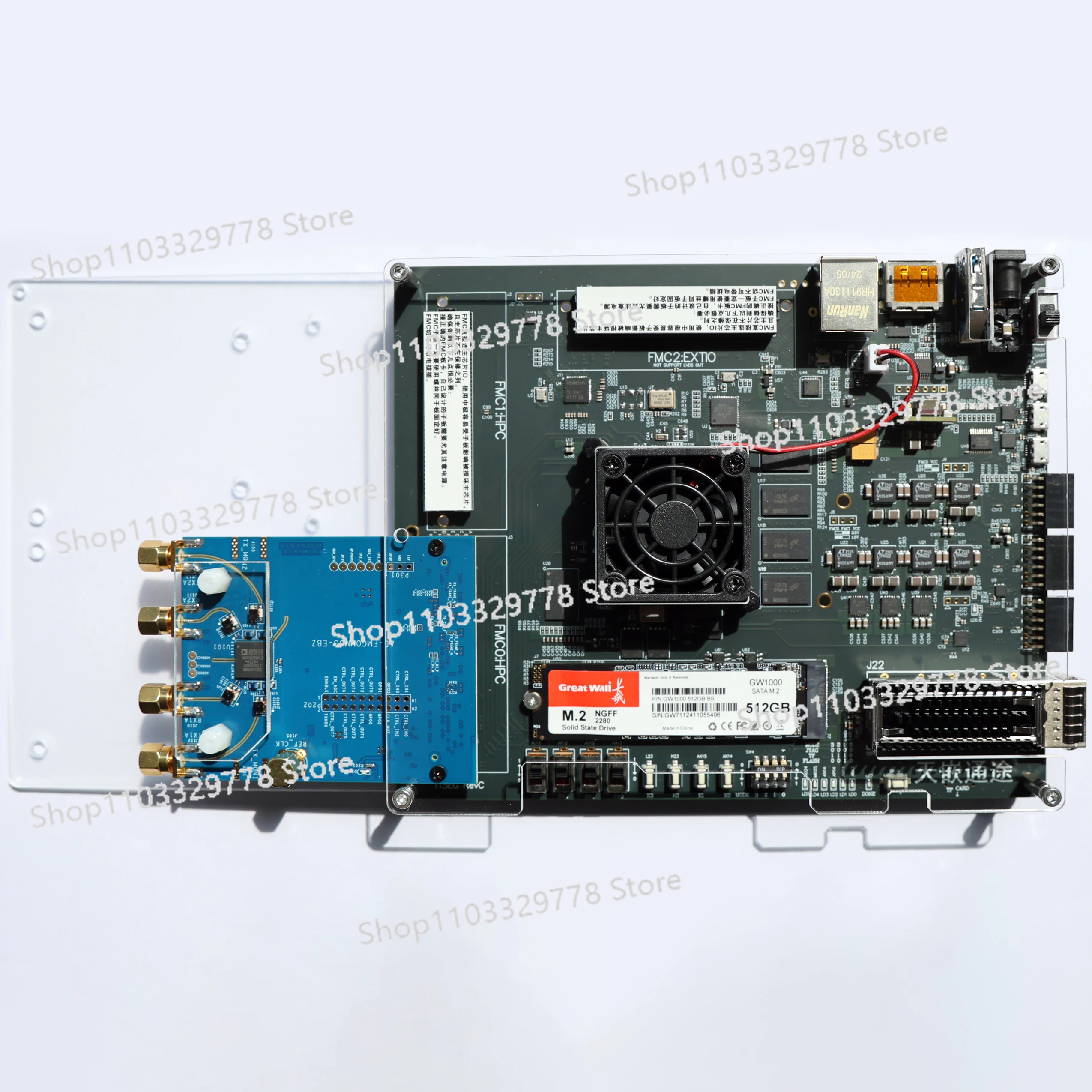 MPSOC development board XCZU15EG with FMC HPC Tianembed Tongtu software radio