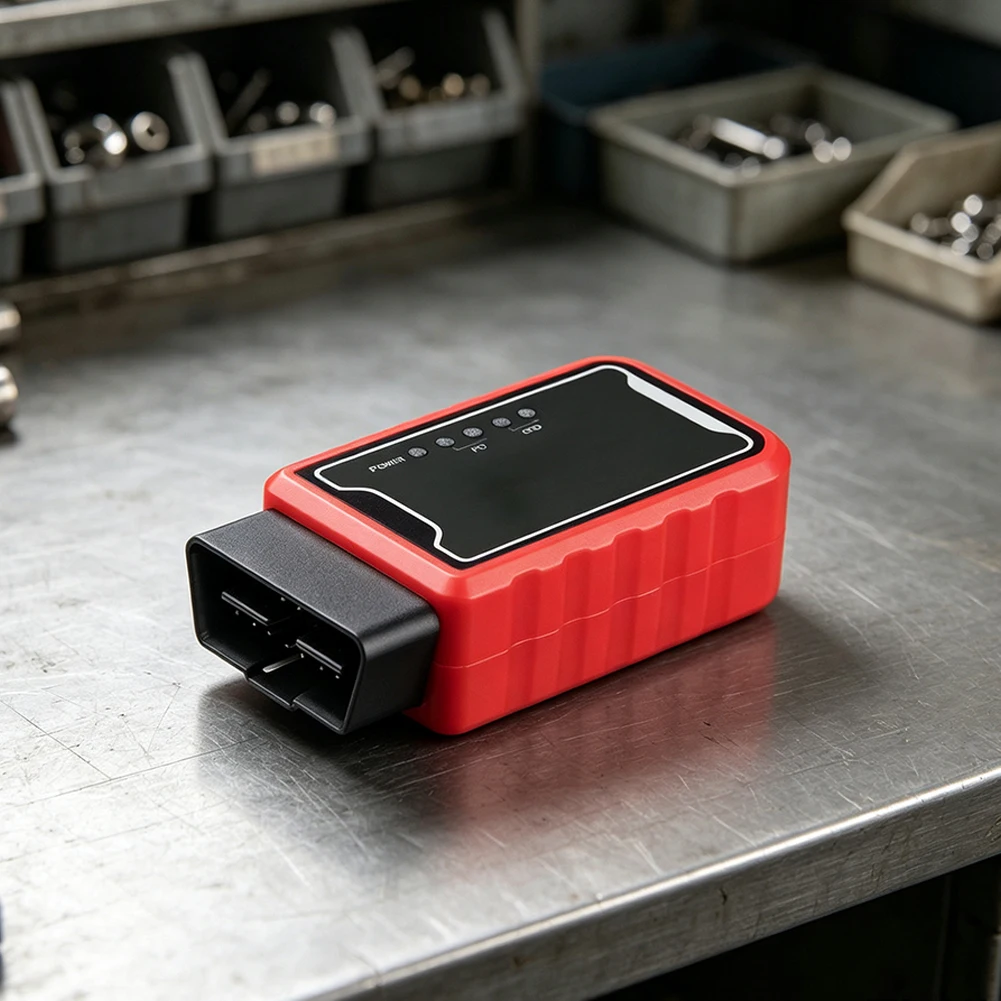 Car Diagnostic Adapter For ELM327 Reads Engine Fault For Codes Displays for live Sensor Data Compact 45x25x75mm Size