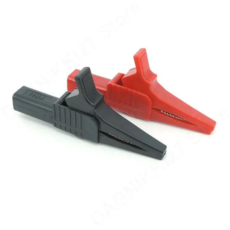 Alligator clip clamp crocodile clips full insulated copper test lead 4mm banana plug end for fluke megger 1000V 32A V27