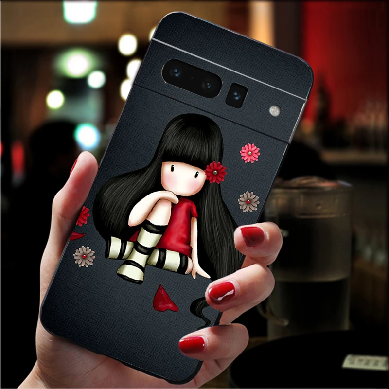 Cute Cartoon Girl Kid santoro_gorjuss Case for Google Pixel 8A 8 7 Pro 7 7A 6A 6 Pro 5A 4A 3A Pixel 5 6 4 3 3A XL