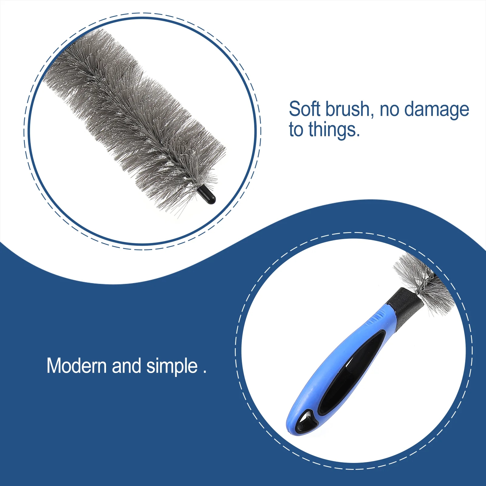 Brush Cleaning Tool Radiator Coil Dryer Condenser Cleaner Refrigerator Dust Auger Home Remover Duct Lint Vent Household