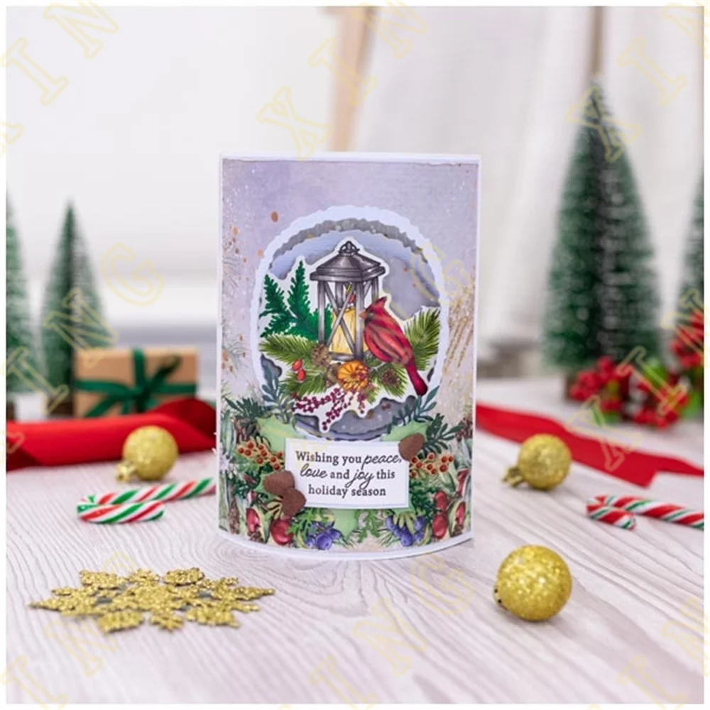 Metal Cutting Dies Scrapbook Diary Decoration Stencil Embossing Template Diy Greeting Card Handmade New Foliage Robin Redbreast