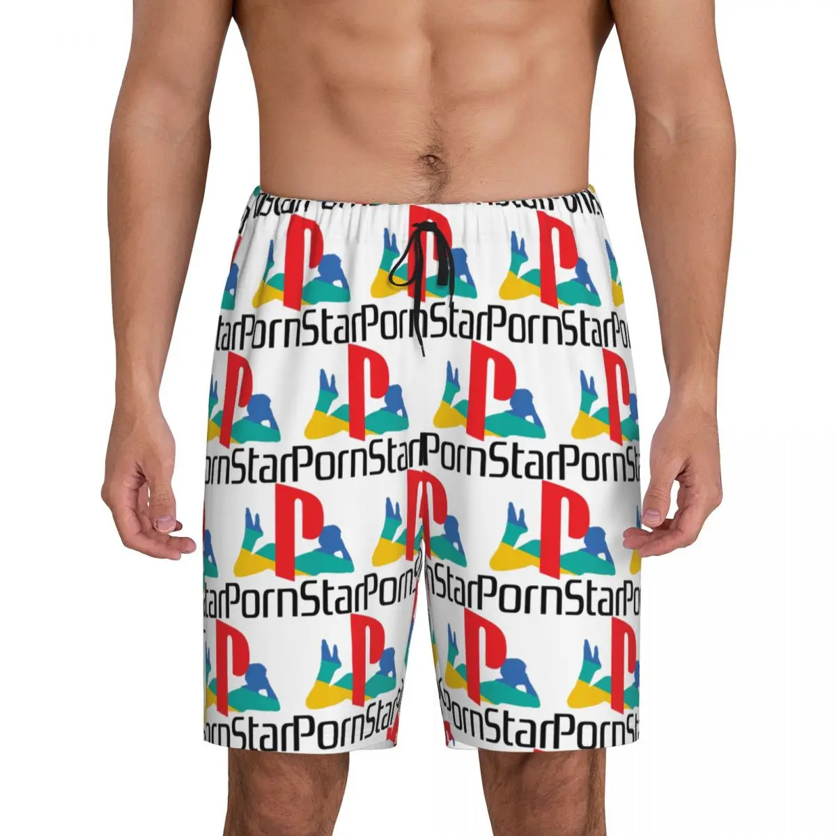 

Custom Ps Pron Star White Short Pajama Pants Men Sleepwear Sleep Lounge Bottom Shorts Sleeping Pants