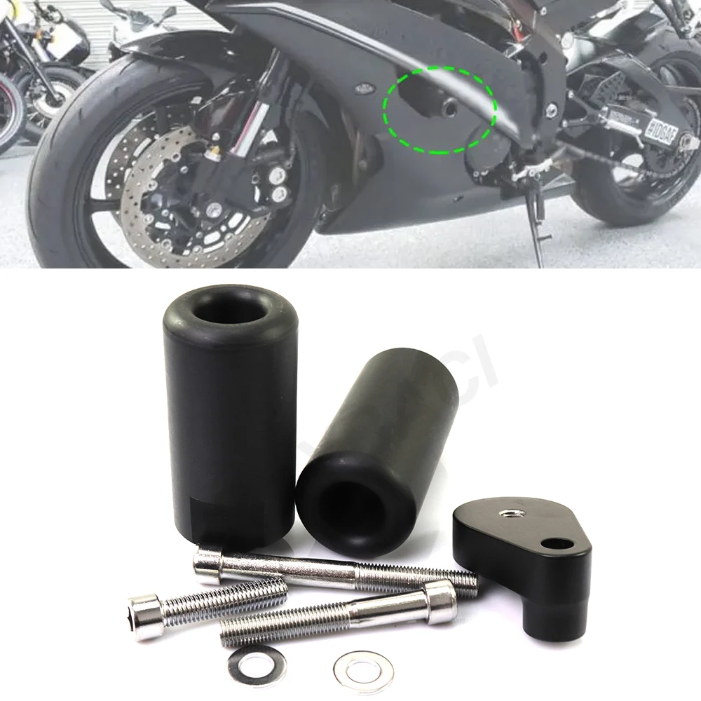 Neu für Yamaha YZFR6 YZF-R6 2008 2009 YZF R6 08-09 Motorrad-Rahmenschützer Sturz- und Aufprallschutz