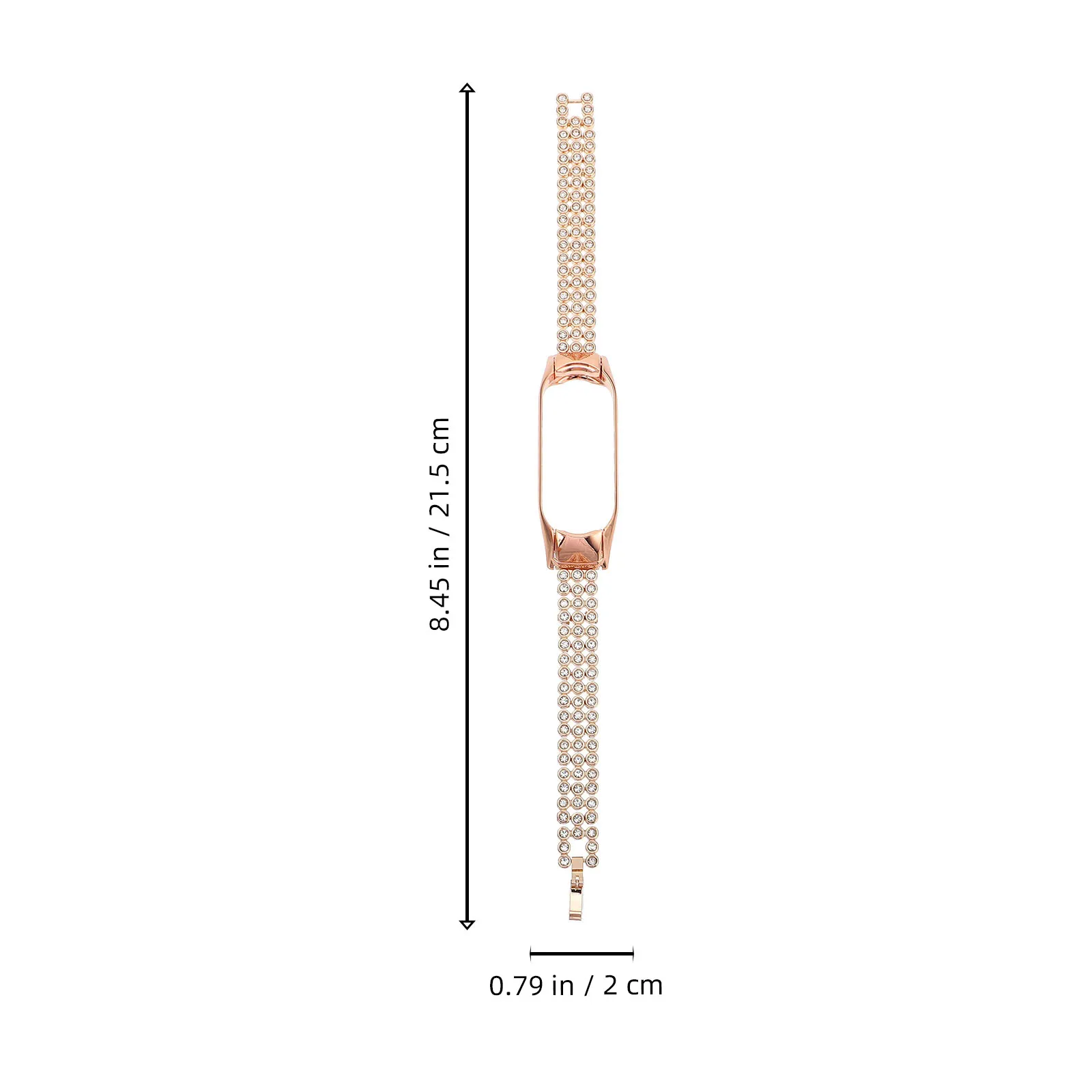 1Pcs Water Drill Watch Band Premium Stainless Steel Stylish Shiny Replacement Strap for Business Exercise Daily Wear Modern