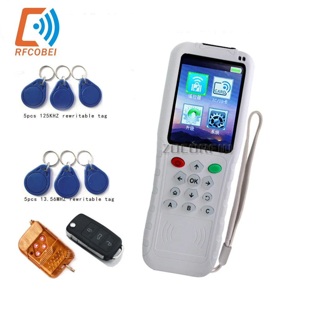 125KHZ/13.56MHZ And 300-900MHZ Universal Remote Control Programmer Auto Remoter Copier/ RFID duplicator