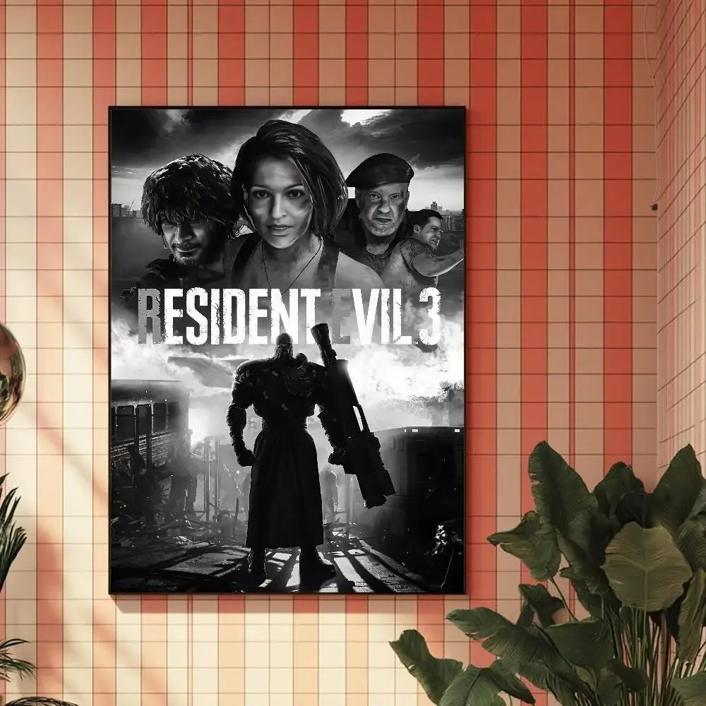 لعبة R-Residents Game Evil Poster HD ديكور المنزل لزجة جدار مقاوم للماء غرفة المعيشة المنزلي بار ديكور جمالي