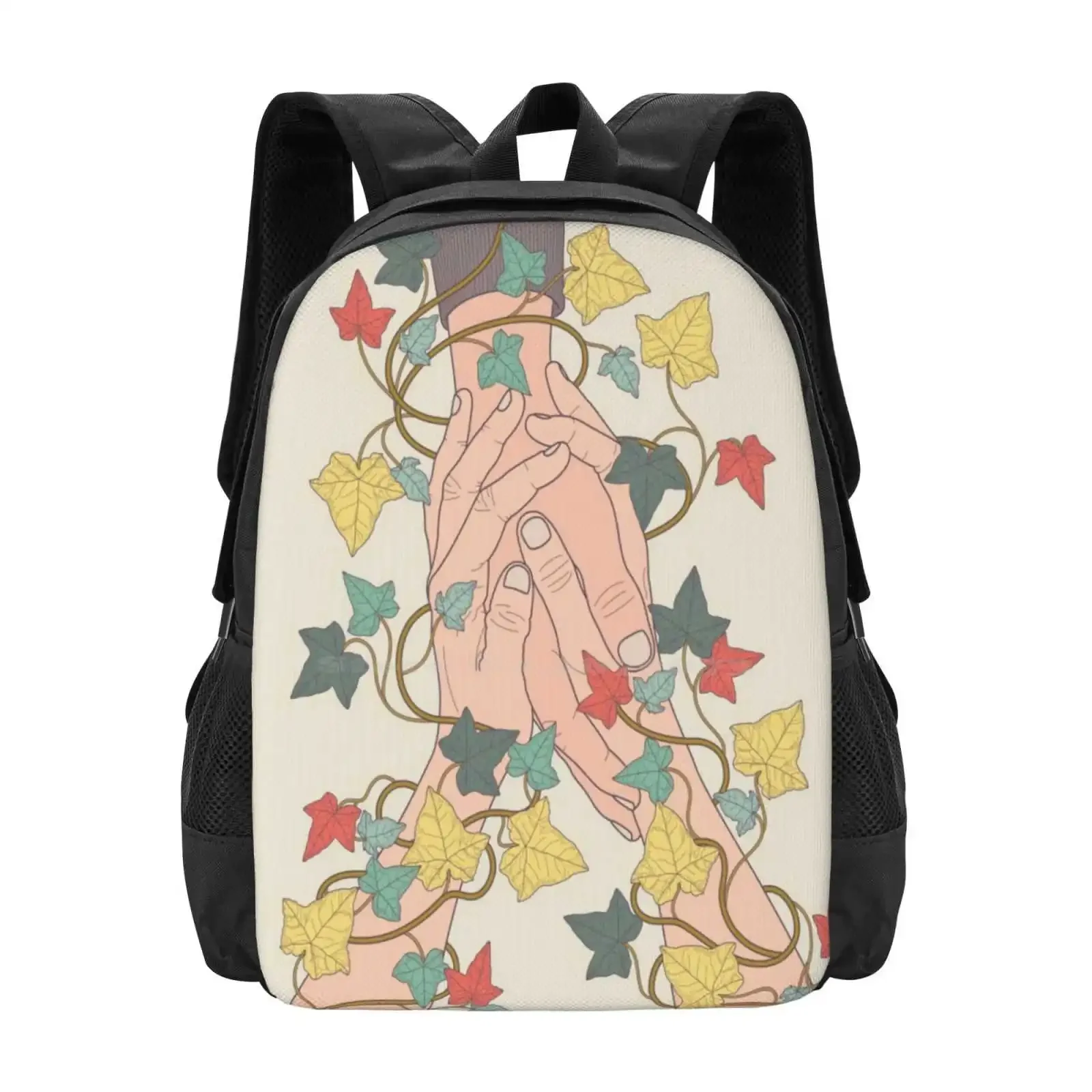 

Pay Attention Hot Sale Schoolbag Backpack Fashion Bags Listen Hear Hands Holding Vector Freshinkstain Ivy Love Friendship