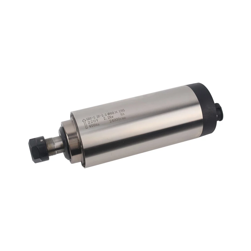 220V 400Hz High Speed 24000rpm CNC Router Spindle Motor 2.2KW Air Cooling ER20 with Bearing Core Components