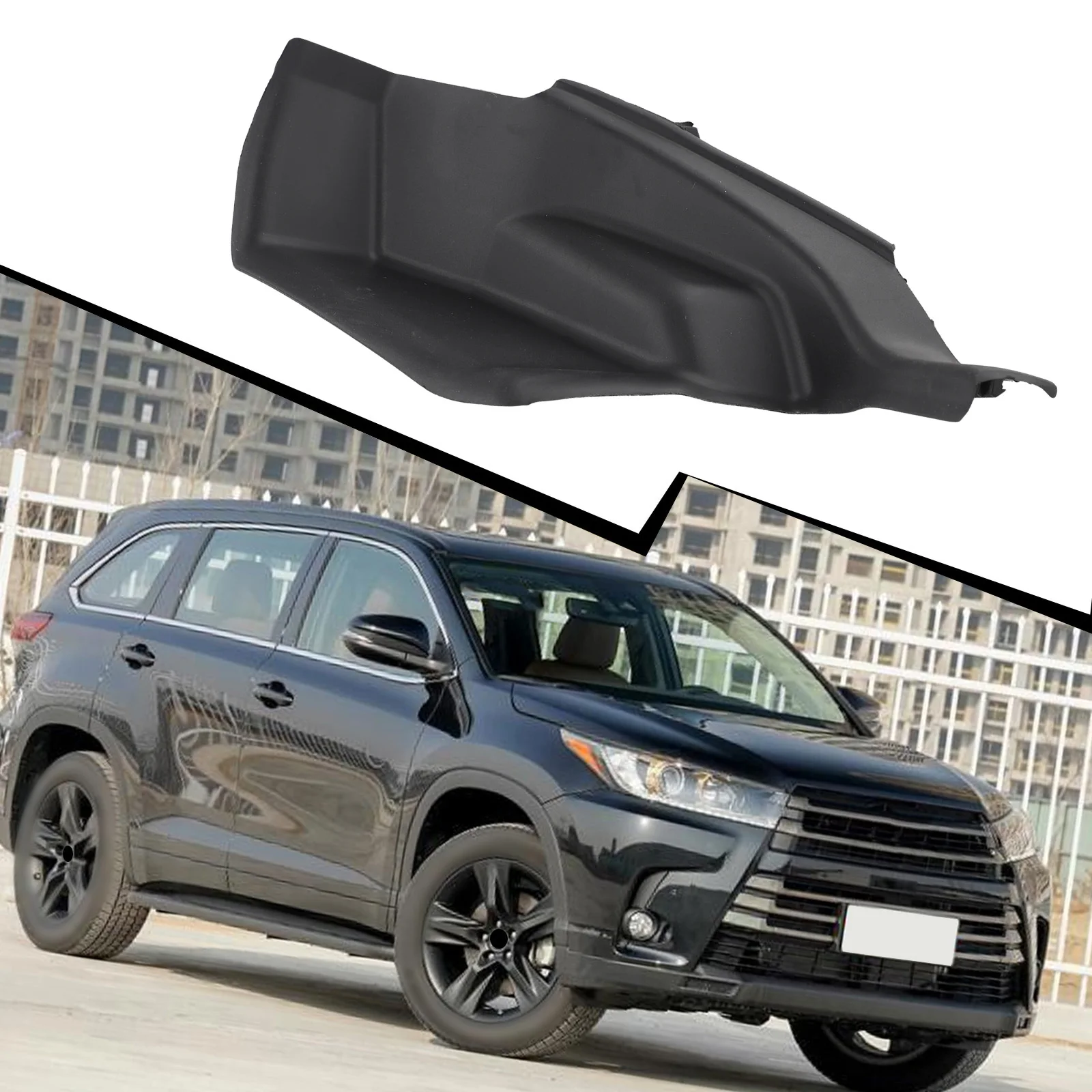 Replacement RH Front Windshield Wiper Cowl Cover 538660E100 for Toyota For Highlander 21 24 Front Right Plastic OE Compatible