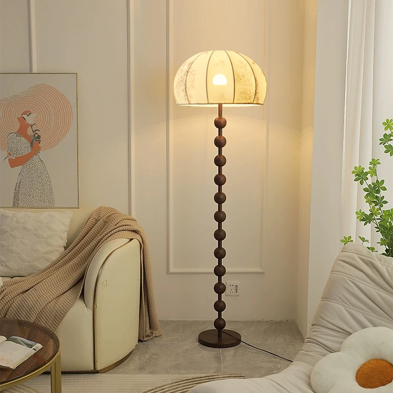مصباح أرضي فرنسي لغرفة المعيشة، مصباح ديكور لغرفة النوم الصينية الجديدة
