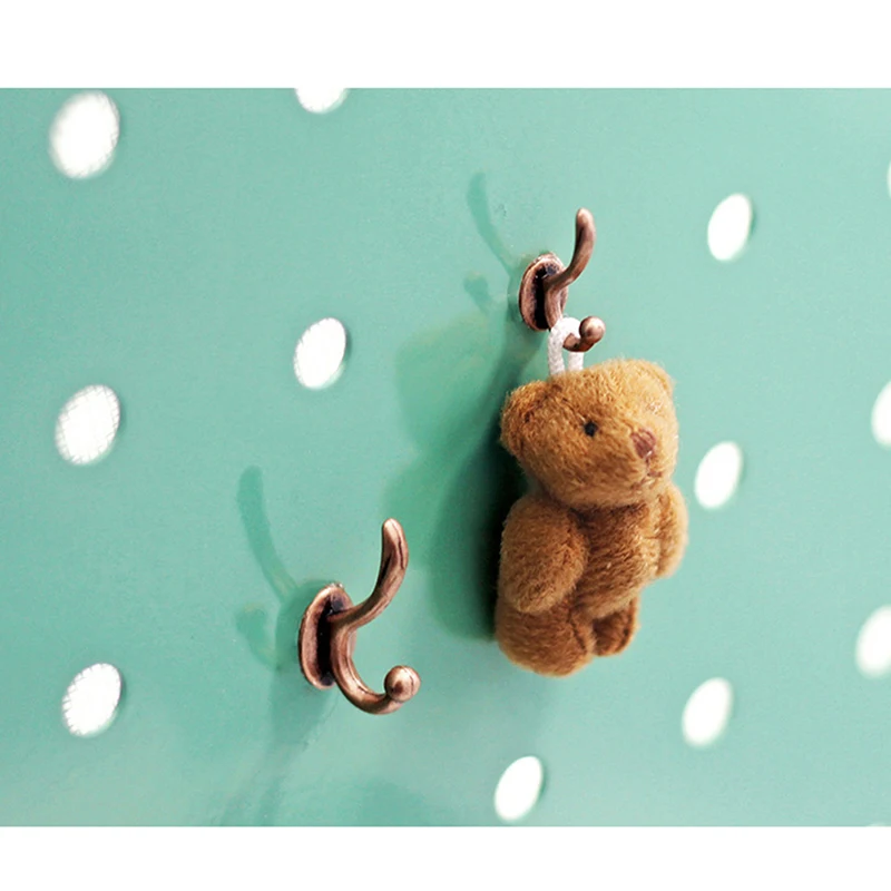 2 قطعة 1:12 معطف الملابس المصغرة هوك معدني حمالة تعليق جدارية دمية اكسسوارات هدايا الاطفال #3