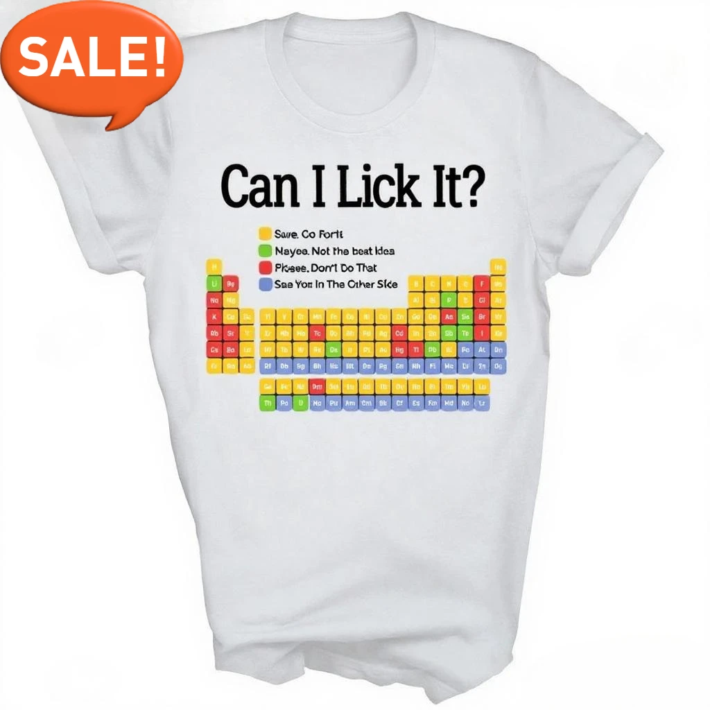 

Футболка унисекс «Можно ли поцеловать это» с периодической таблицей для учителя химии, модная минималистичная ретро-футболка, креативная мотивационная футболка, подарок