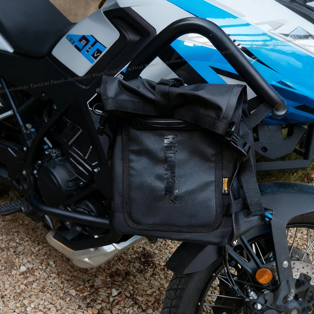 Motorrad Stoßstange Molle Panel Für Kofferraum Lagerung Carbon Stahl Wasserdicht Taktische Molle Organizer Modulare Lagerung
