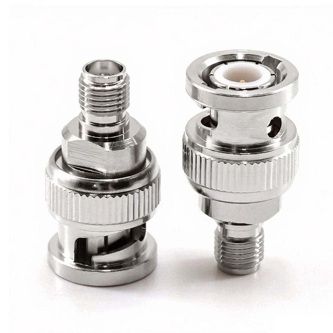 1pc BNC Male Plug to SMA Female Jack  RF Coax Adapter Convertor Straight Nickelplated  for Wifi Antenna