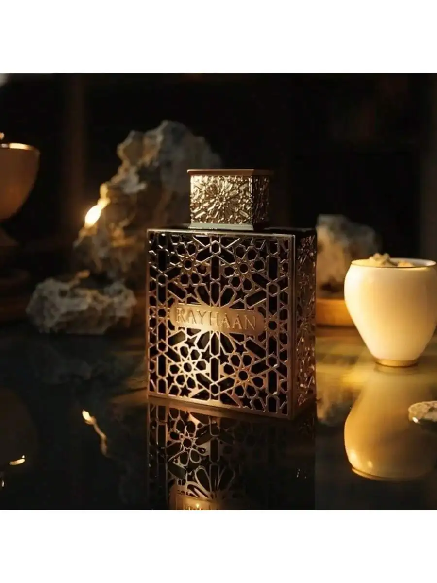 Rayhaan Gold Eau De Parfum Spray Crimson 100Ml/3.4Oz It Is an Ideal Gift Choice (Birthday Presents)