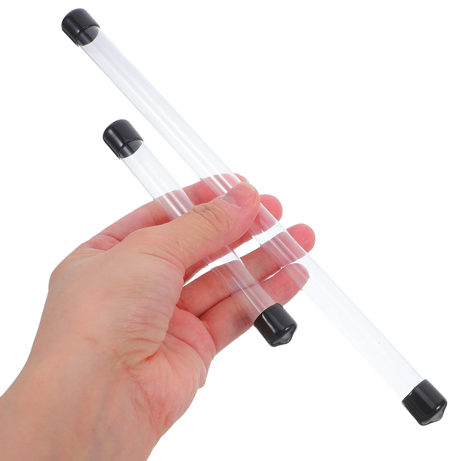 

4 Pcs Incense Set Holder Sample Tube Stick Beads Storage Container Clear Plastic