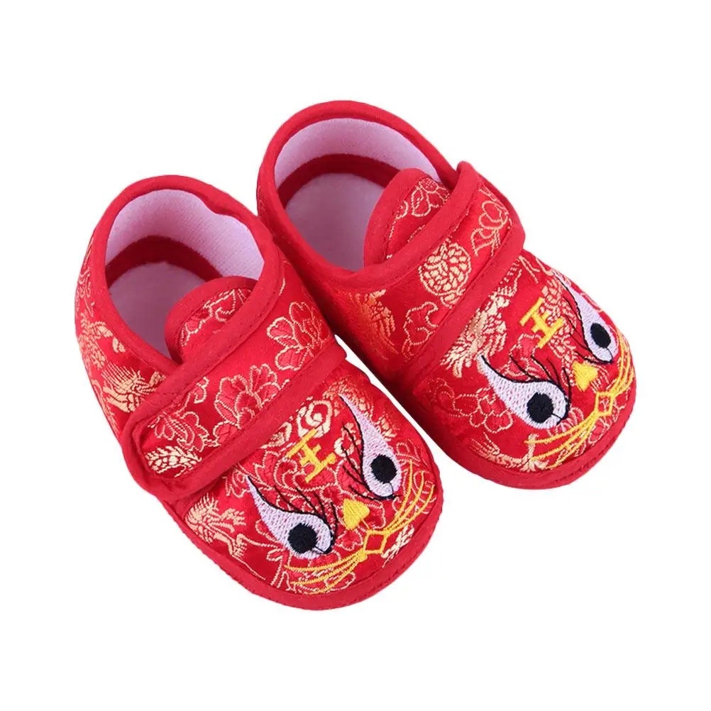 

Comfortable Baby Toddler Shoes Newborn Cozy Slippers Socks Sole Cloth Cartoon Tiger Head Embroidered Infant Warm Adorable