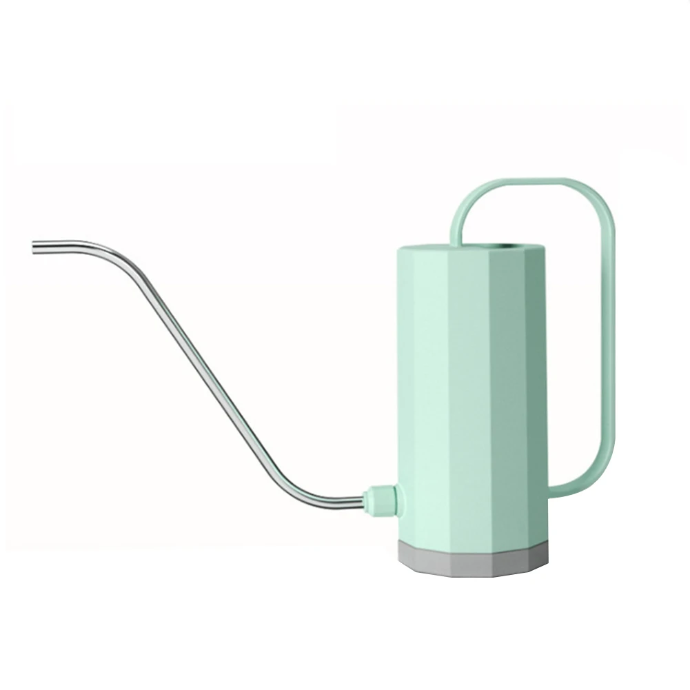 

1000ml Plant Watering Can Stainless Steel Curved Mouth Watering Can Household Removable Nozzle Multi-function Bonsai Garden Tool