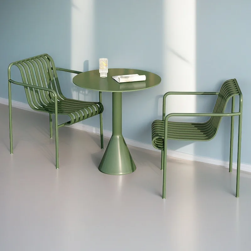 For outdoor creative tables and chairs courtyard outdoor furniture milk tea cafe outdoor leisure table and chair combination