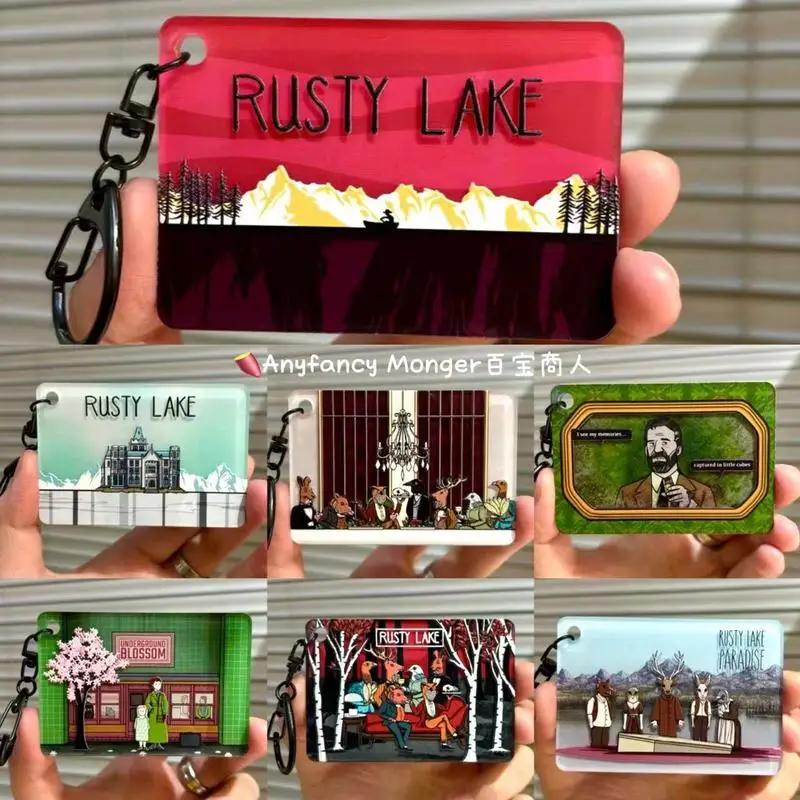 

Rustylake Game Peripheral Acrylic Keychain Underground Blossom Rusty Lake Paradise Keychain Backpack Pendant Collectibles Gifts