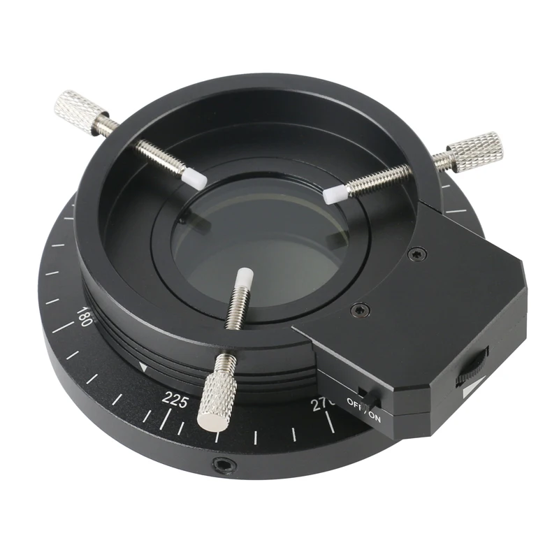 Microscope Illuminator 120pcs LED Ring Lights Diameter 62mm With Polarizer Adjustable Light Source Polarized Lamp Polarized Lens
