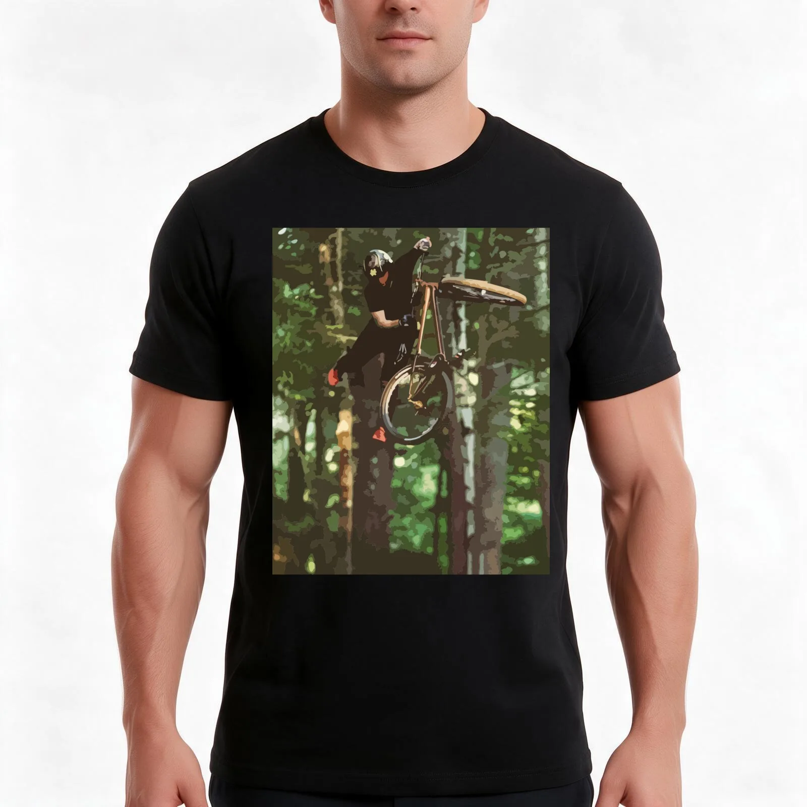 Nicholi Rogatkin Tail Whip Painting T-Shirt, Summer Casual Cotton Tee, Oversized Streetwear Tops, Vintage Graphic Print