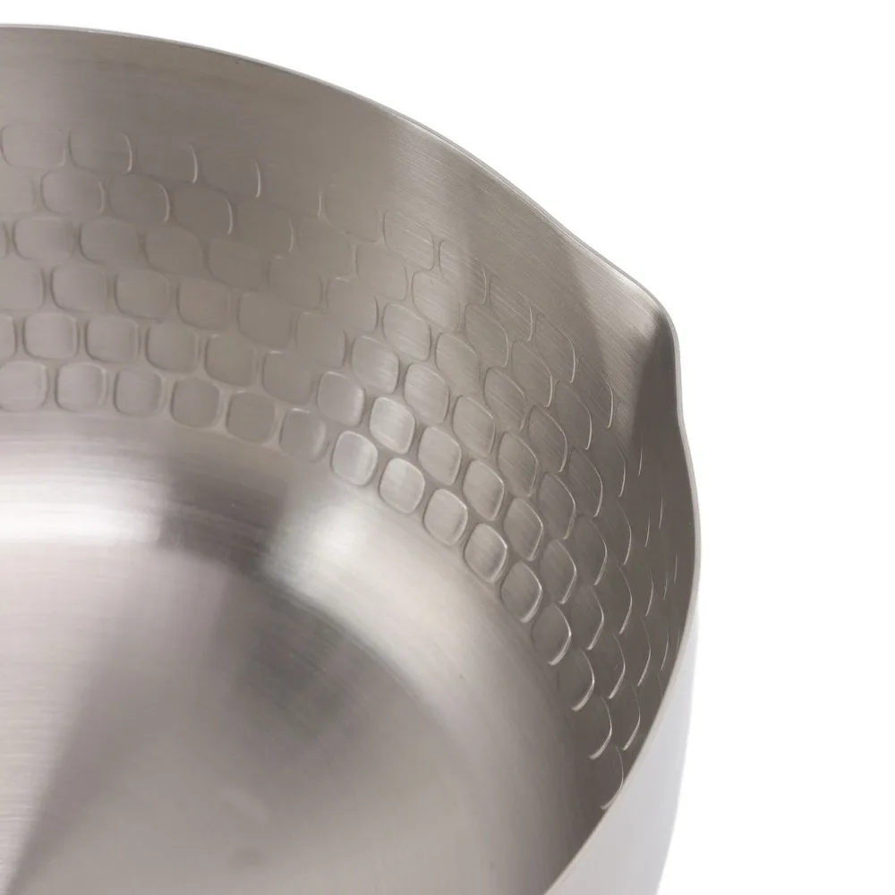 

Snow Pan 304 Stainless Steel Yukihira Pot 20cm/7.9in Wooden Handle Saucepan Two Side Spouts Easy Clean Soup Pot Gas Stoves
