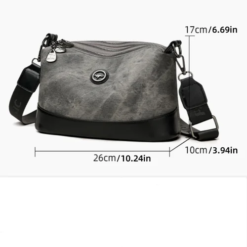 Imagen 2 del producto Nuevo bolso de un solo hombro, gran capacidad, moderno y sencillo, bandolera para mujer, bolso cruzado para ir al trabajo moderno y moderno