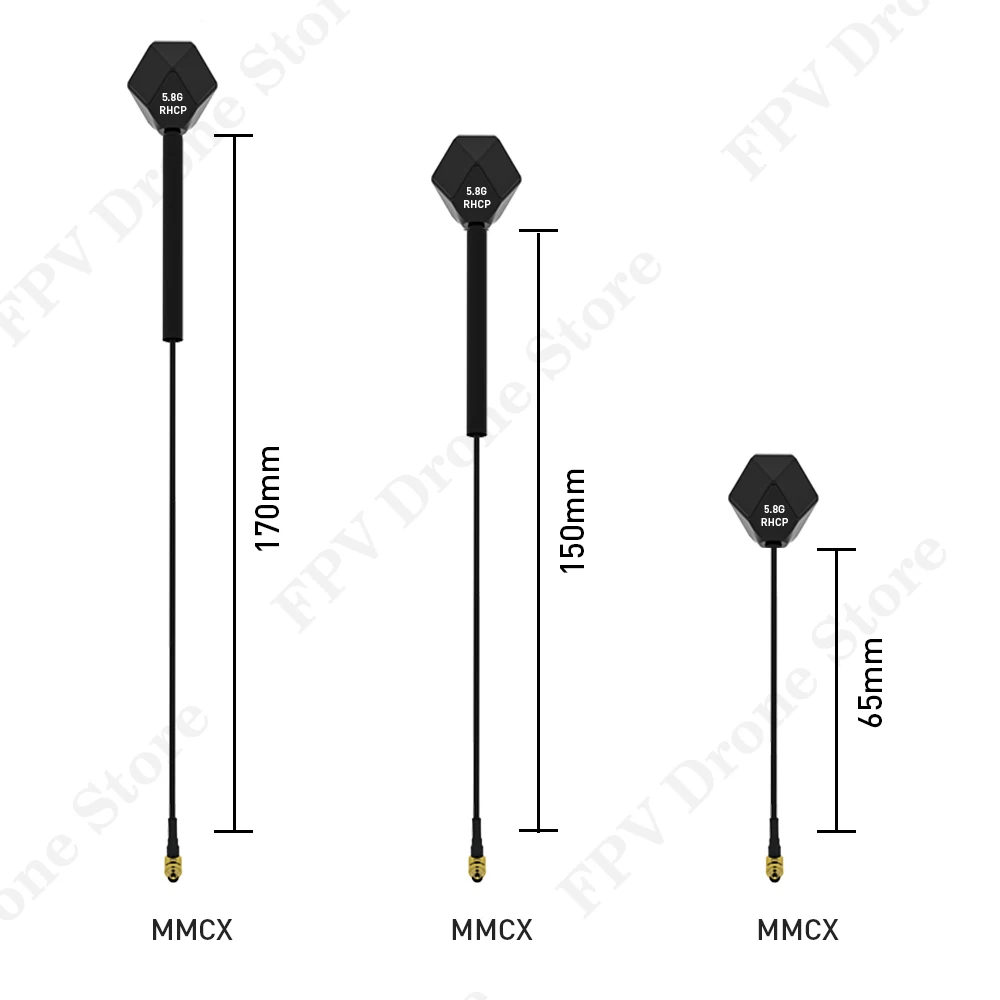 IFlight Albatross V2 5.8GHz 2.4dBi Antenna ipex/ 90° MMCX LHCP RHCP 65MM/150MM/170MM for FPV Racing Drone part