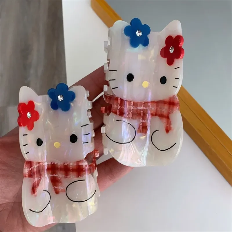 

Cartoon Series Scarf Cat Hair Claw Acetate Claw Clip Cute Animal Crab Hair Clip Christmas SharkClip Female Girl Hair Accessories