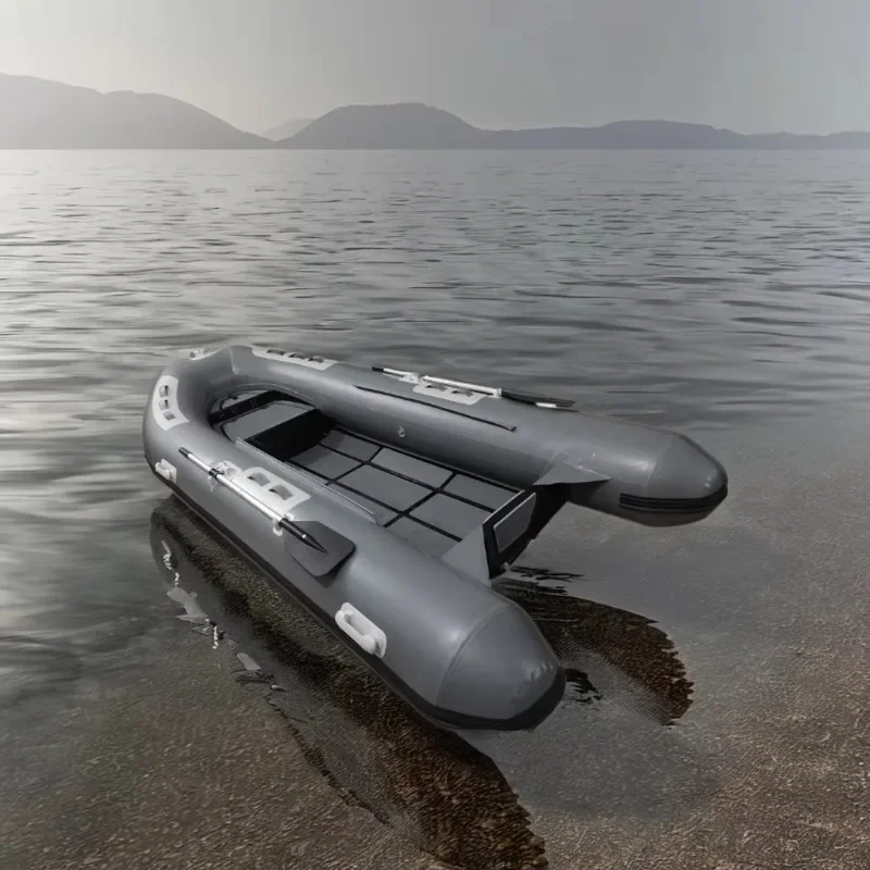 New Design Wholesale fishing inflatable boat Grey 2.5-3.2M PVC 2 3 4 person inflatable boats