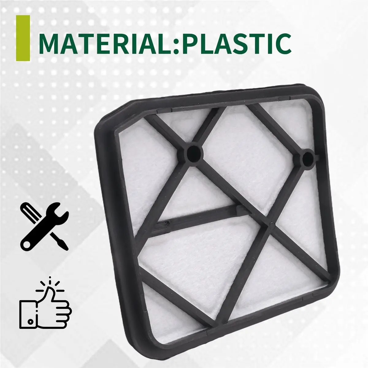 #57X 5 Pack Air Filter for OLEO MAC Sparta 37, 38, 42, 44, 370, 380, 440,61200025BR,(plastic)