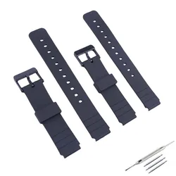 Men's Resin watch strap Compatible for casio MQ-24 58 104 71 MW-59 rubber watch band women's sports waterproof wristband buckle