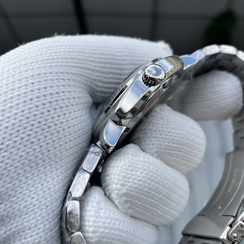 STEELFLIER Men DIVER นาฬิกา 42 มม.นาฬิกาข้อมือกลไกอัตโนมัติ 20Bar กันน้ํา C3 Luminous Sapphire Mirror NH35