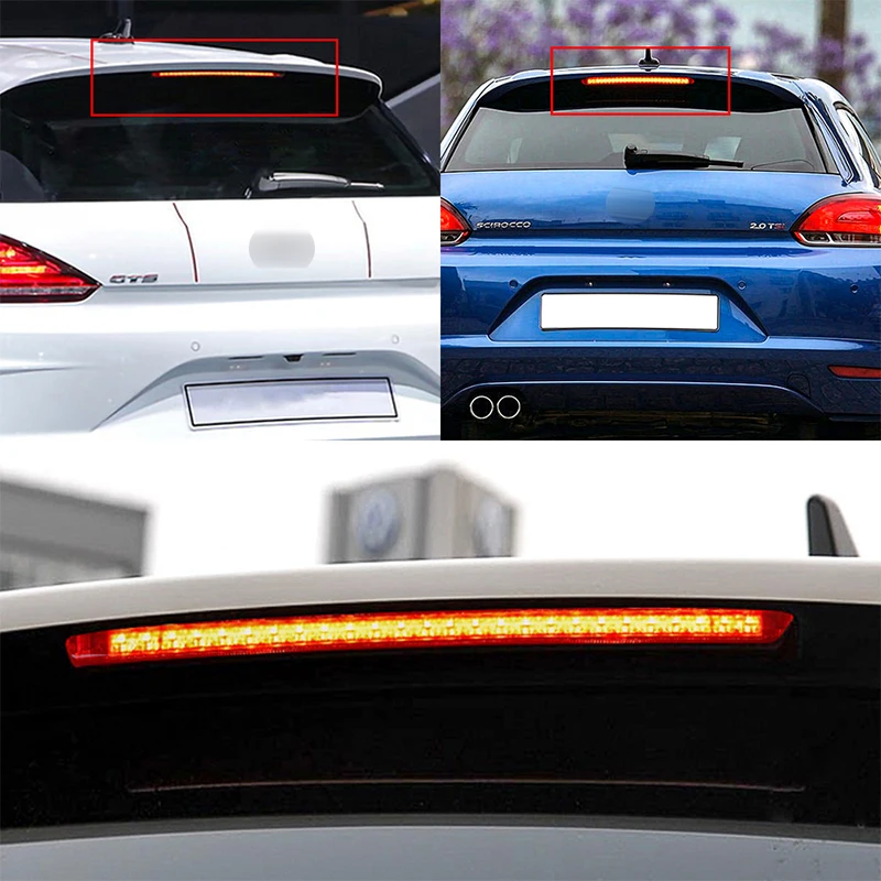 

1PC LED 3RD Third Brake Stop Tail Warning Stop Lamp For VW Scirocco Golf Mk5/GTI/R32 Polo Mk4 OEM: 1K6945097F