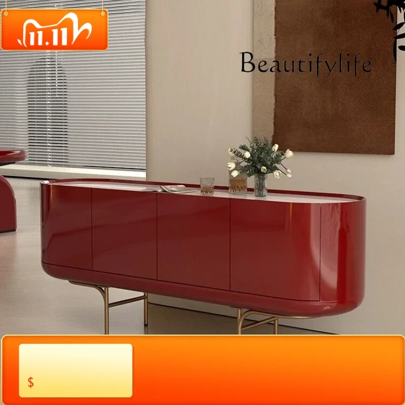 1 Modern Light Luxury Paint Home Living Room Audio-visual Cabinet, Entrance Cabinet, Italian Simple Nordic TV Cabinet